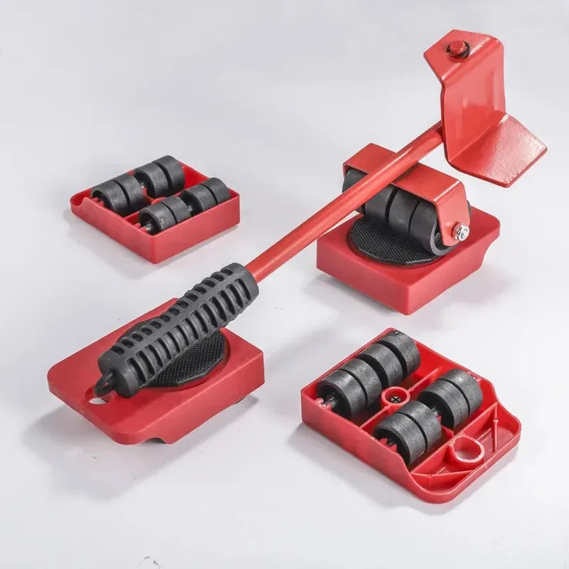 Heavy Duty Furniture Mover Set - 5pcs Roller Sliders for Easy Moving