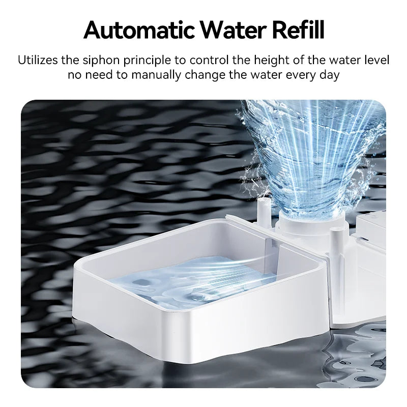 ROJECO Smart 2-in-1 Pet Feeder & Water Fountain – WiFi Controlled