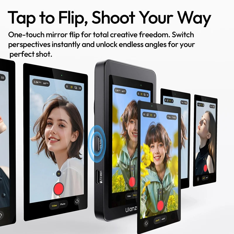 Ulanzi Selfie Monitor for iPhone & Android - Magnetic & HD Display