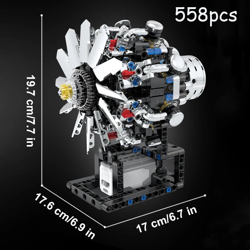 V8 Engine Building Blocks - Ultimate Kids Engineering Model Kit