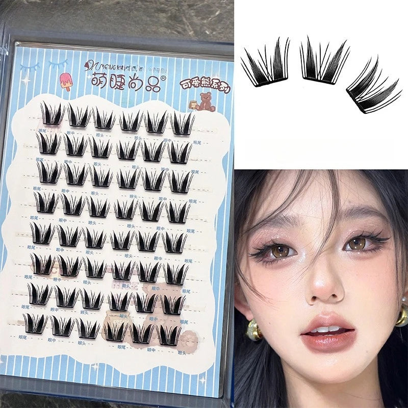 Manga Eyelashes: Ultra-Thin DIY Segmented Lashes Without Glue