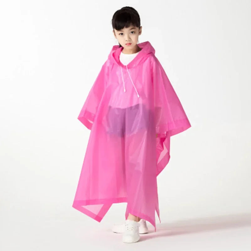 Lightweight Kids Raincoat - Waterproof Pullover for Outdoor Adventures
