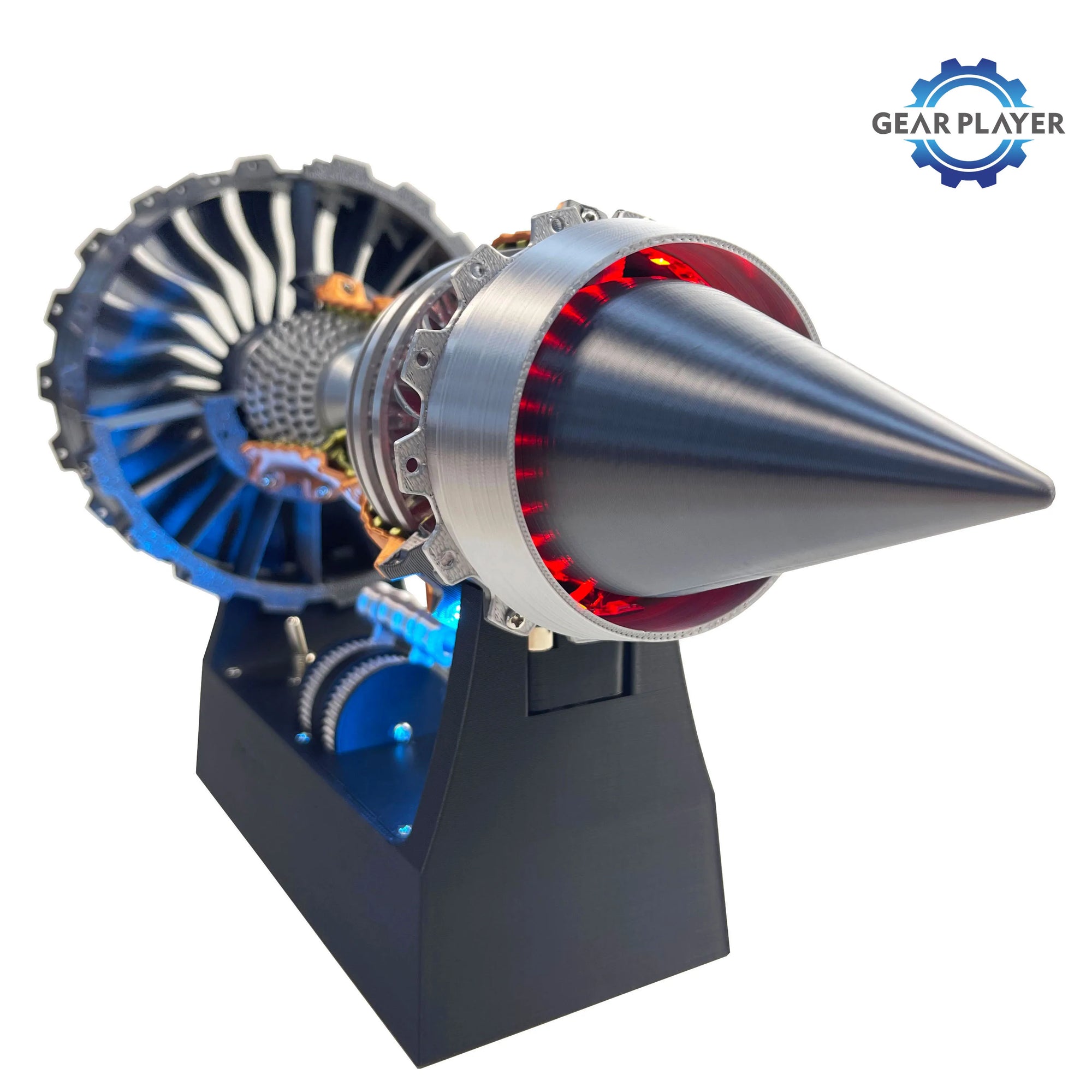 TR-900 Turbofan Engine Model Kit - DIY Aviation Toy with LED Lights