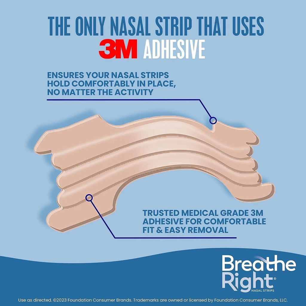 Extra Strength Nasal Strips - Drug-Free Snoring Relief & Congestion Aid