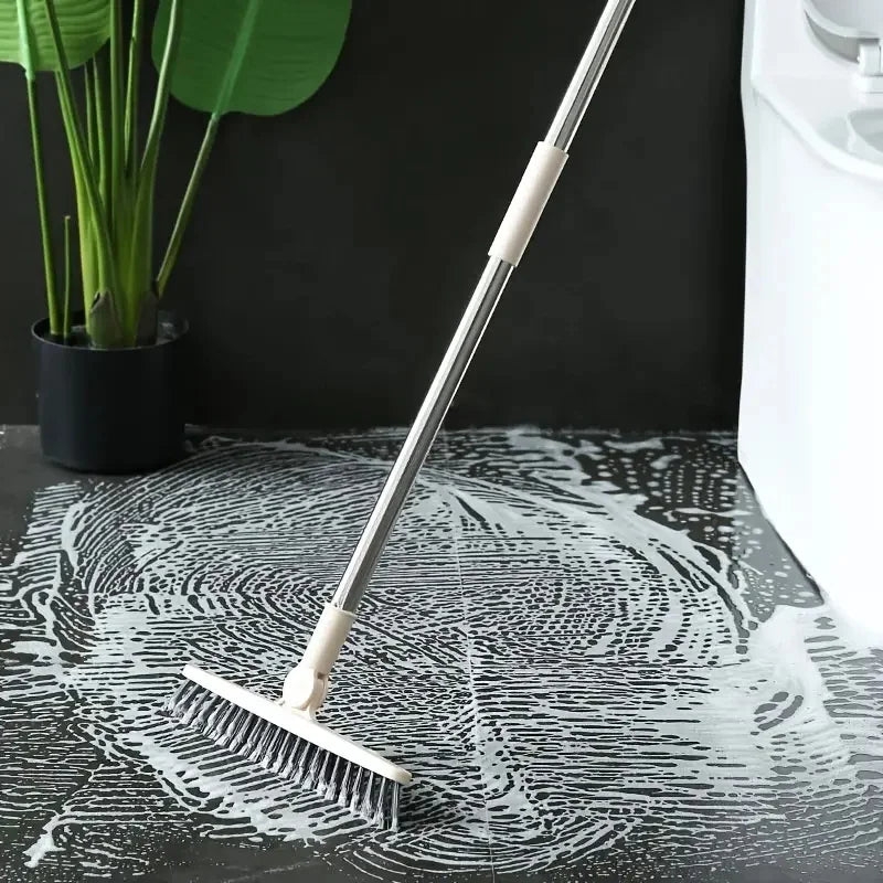 Effortless Floor Brush for Tile Corners & Crevices - No Dead Space