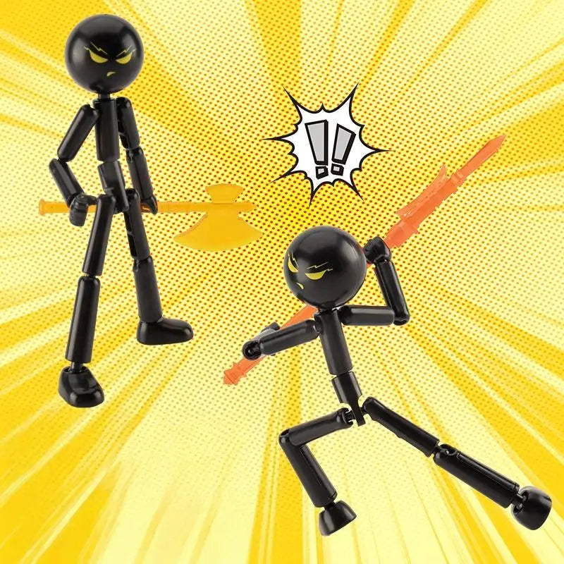 Movable 3D Printing Mannequin - Customizable Stickman Action Figure