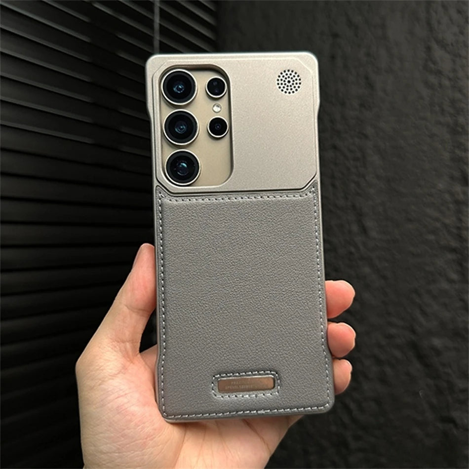 Luxury Magnetic Leather Case for Samsung Galaxy S22-S25 Ultra