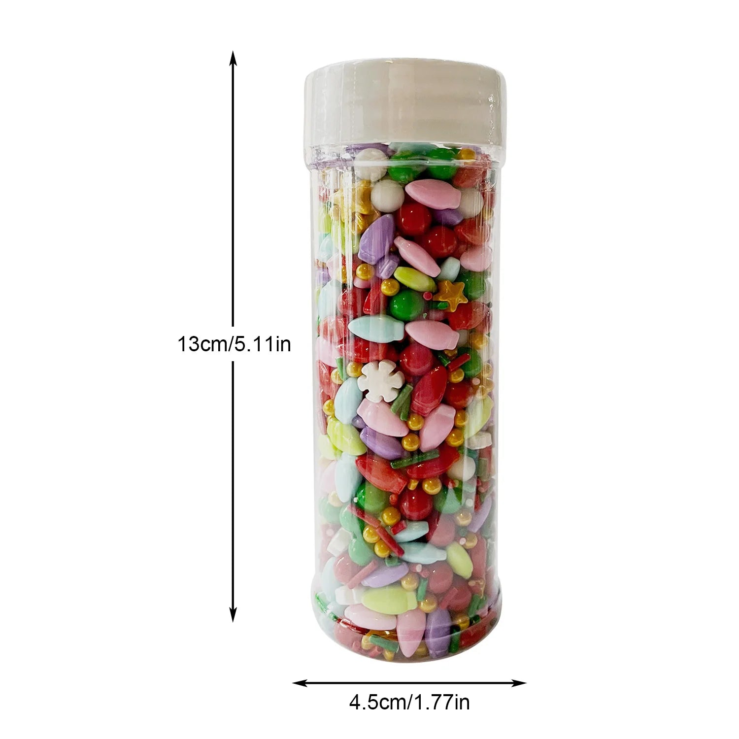 Festive Christmas Sprinkles Mix - Santa & Tree Jimmies for Baking