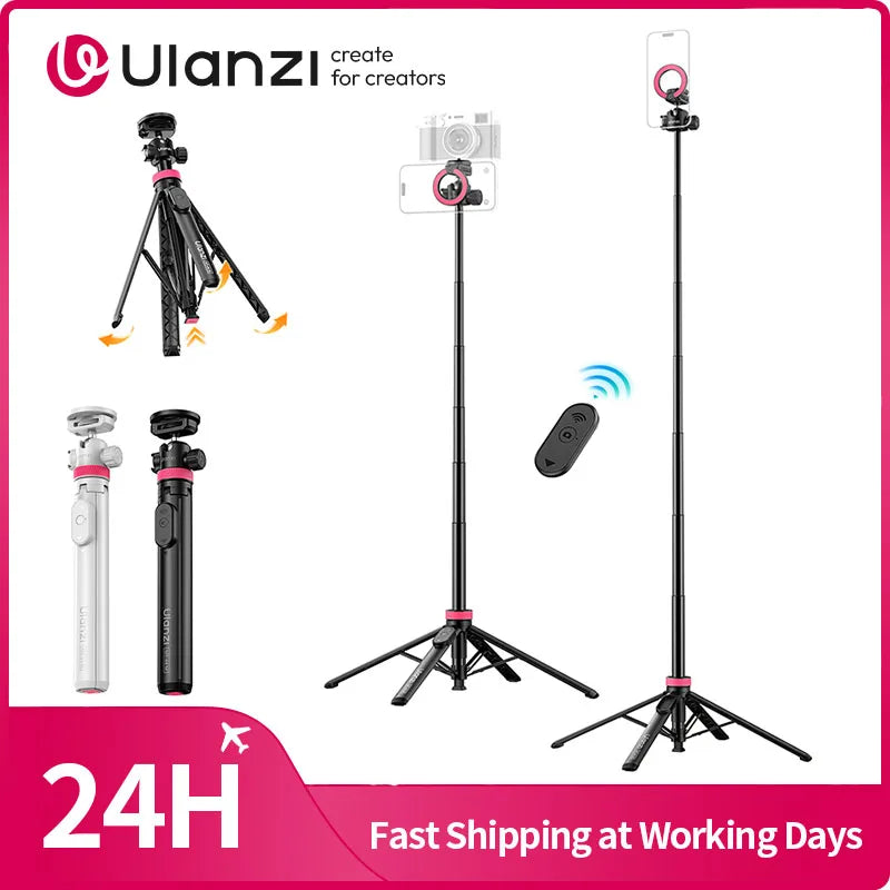 Ulanzi MT-44 M Compact Selfie Stick Tripod - Capture with Ease!
