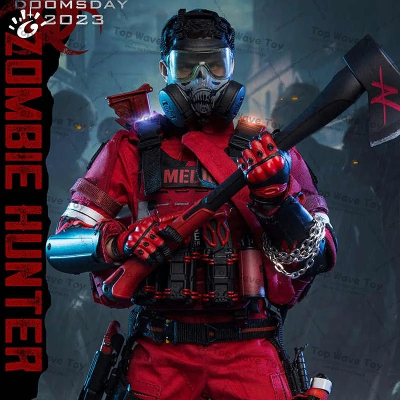 12-Inch Zombie Hunter Action Figure - Highly Movable Soldier Model