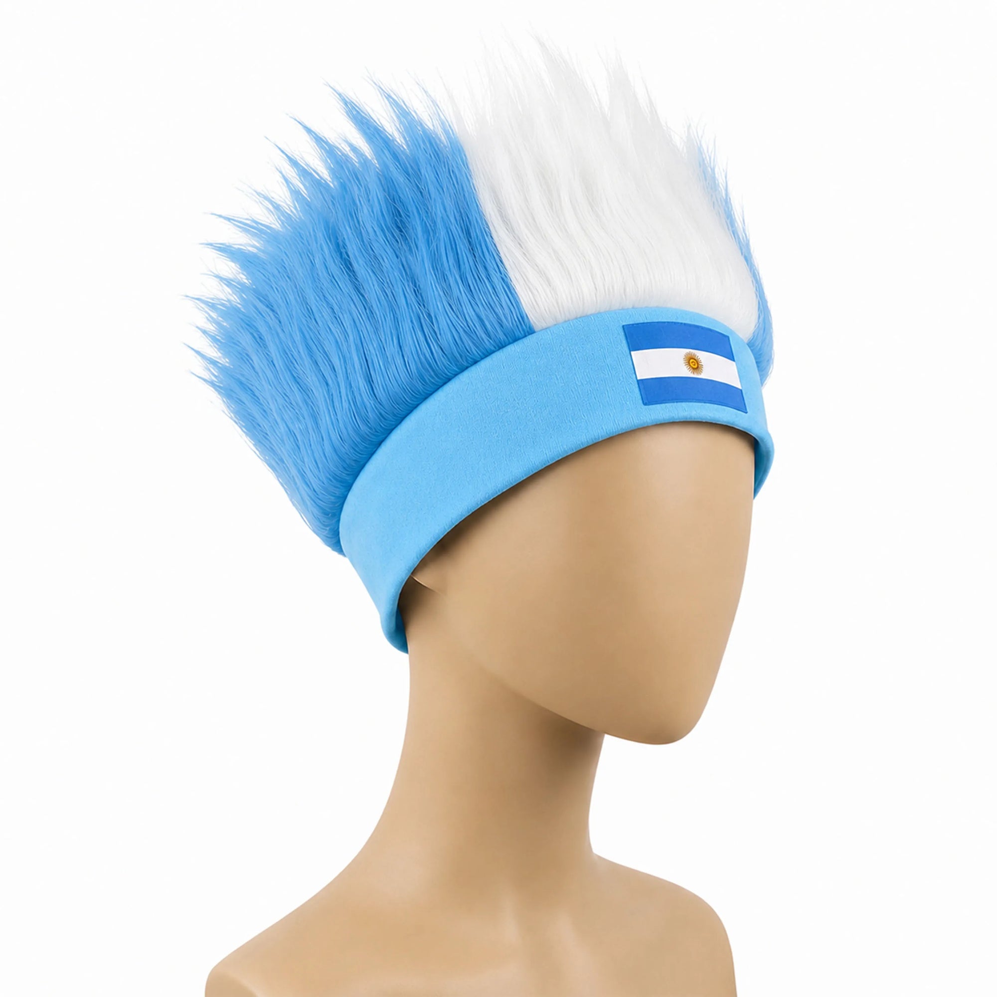 Ultimate World Cup Fan Wig - Vibrant National Flag Colors