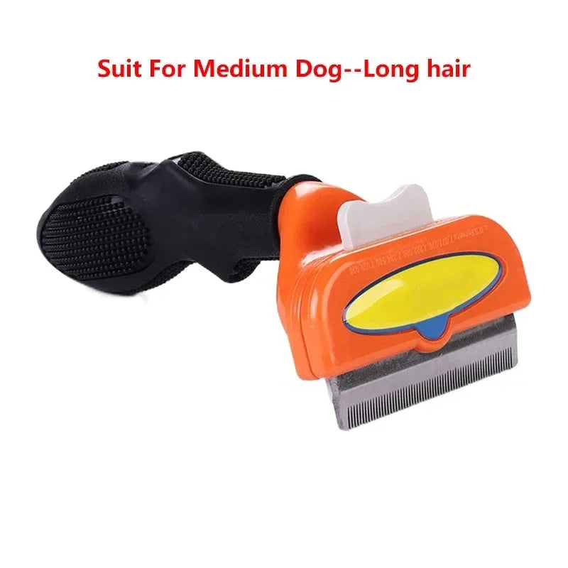 Cat & Dog Hair Removal Comb - Grooming Brush for Shedding Control