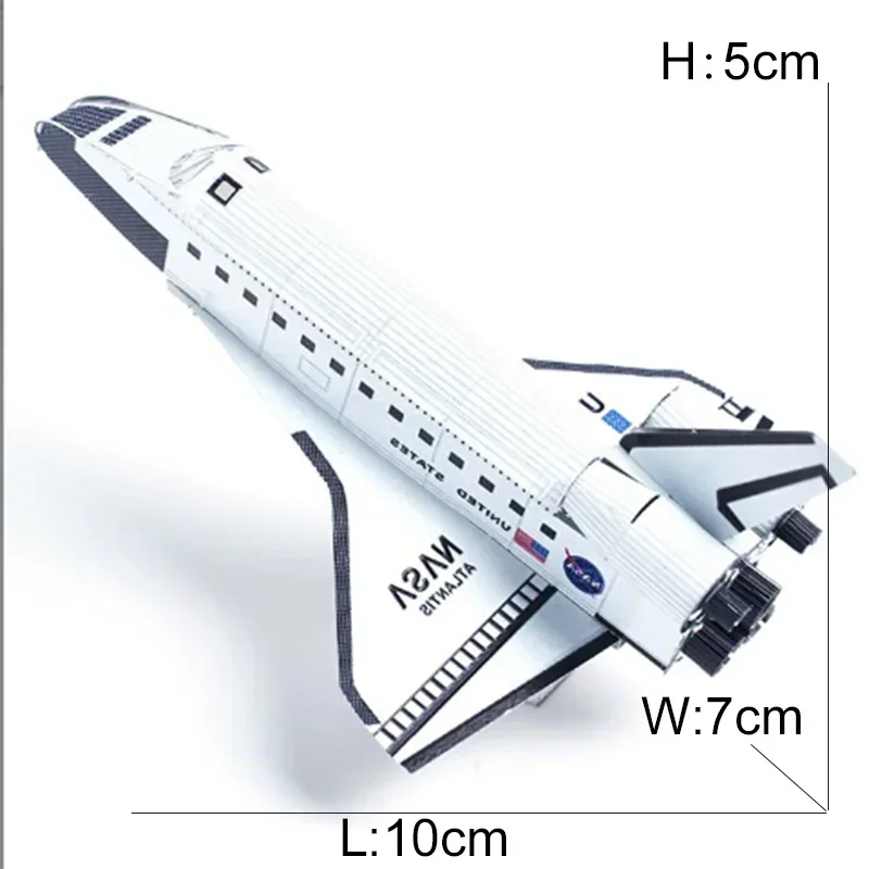 3D Metal Spacecraft Puzzle - Hubble Telescope & Mars Rover Model