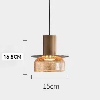 Modern Clear Glass Pendant Light Fixture for Home & Restaurant
