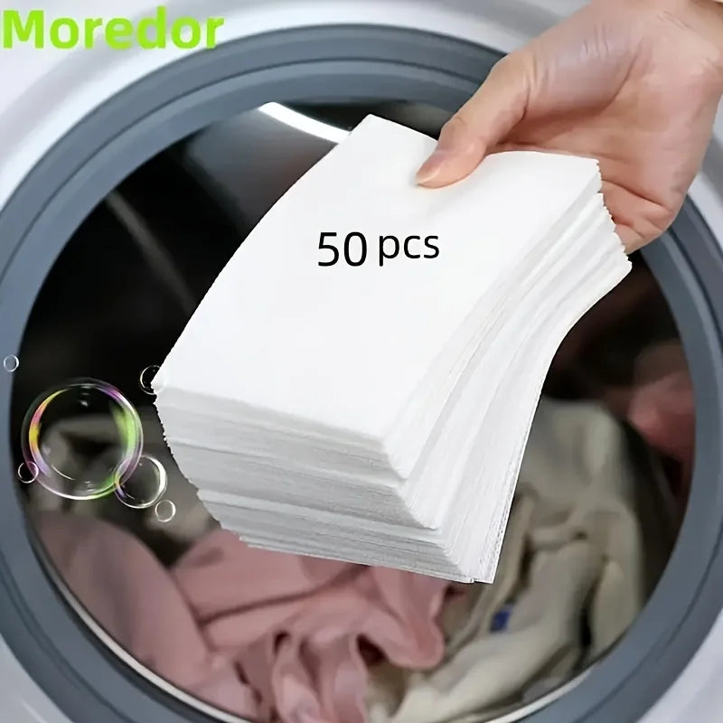 50 Eco-Friendly Laundry Detergent Tablets - Powerful, Hypoallergenic & Biodegradable