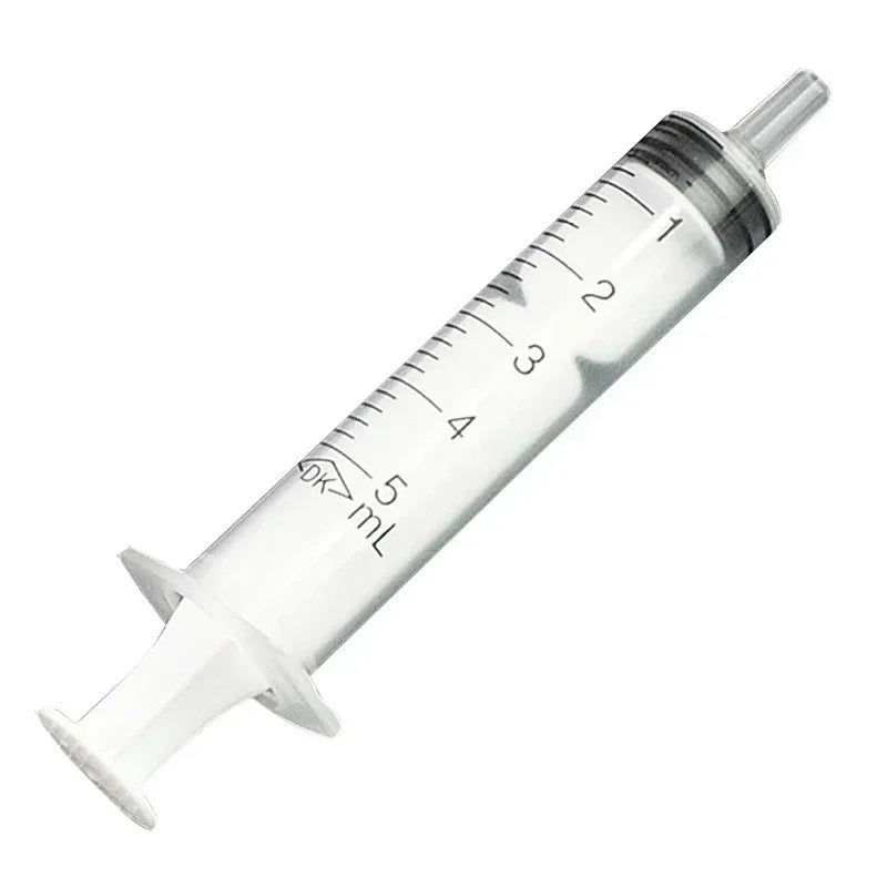 10 Pack 5ml Disposable Plastic Syringes for Nutrient Measurement