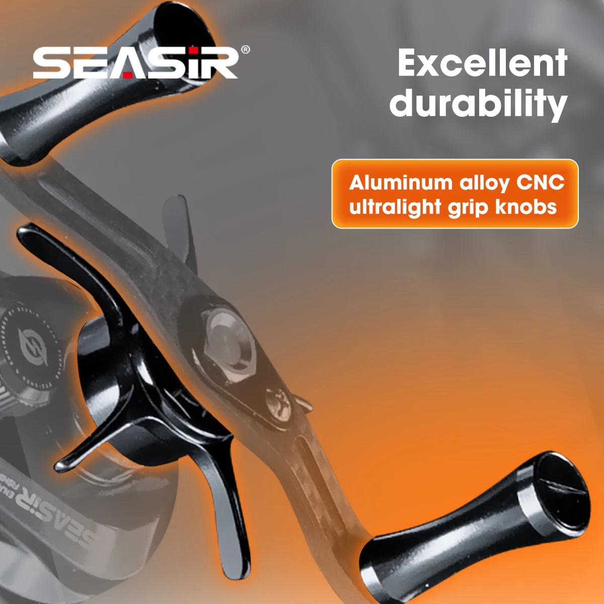 SEASIR Ultralight Carbon Fiber Baitcasting Fishing Reel 7.6:1 Drag
