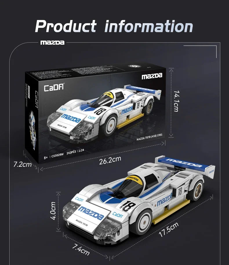 Cada 1:24 Racing Car Model - Build Your Own Drift Sports Car