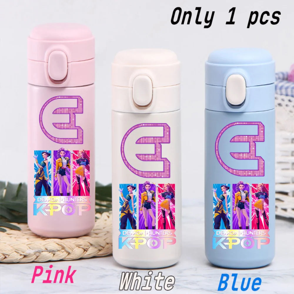 KPop 420ML Insulated Thermos Cup - Stylish Water Bottle Gift