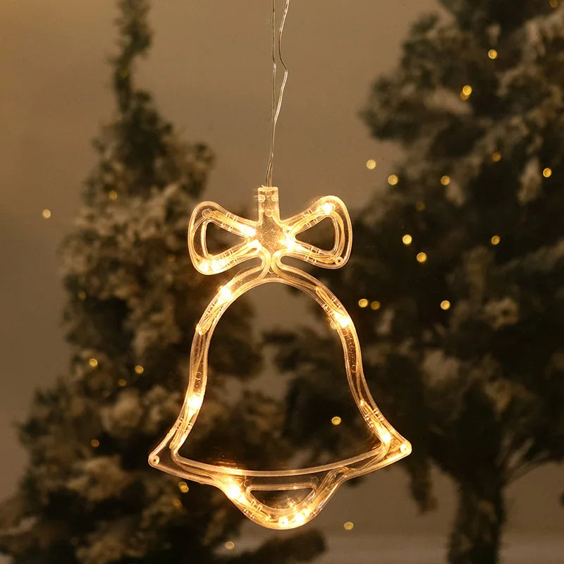 Festive Suction Cup Christmas Lights - Perfect Holiday Window Decor