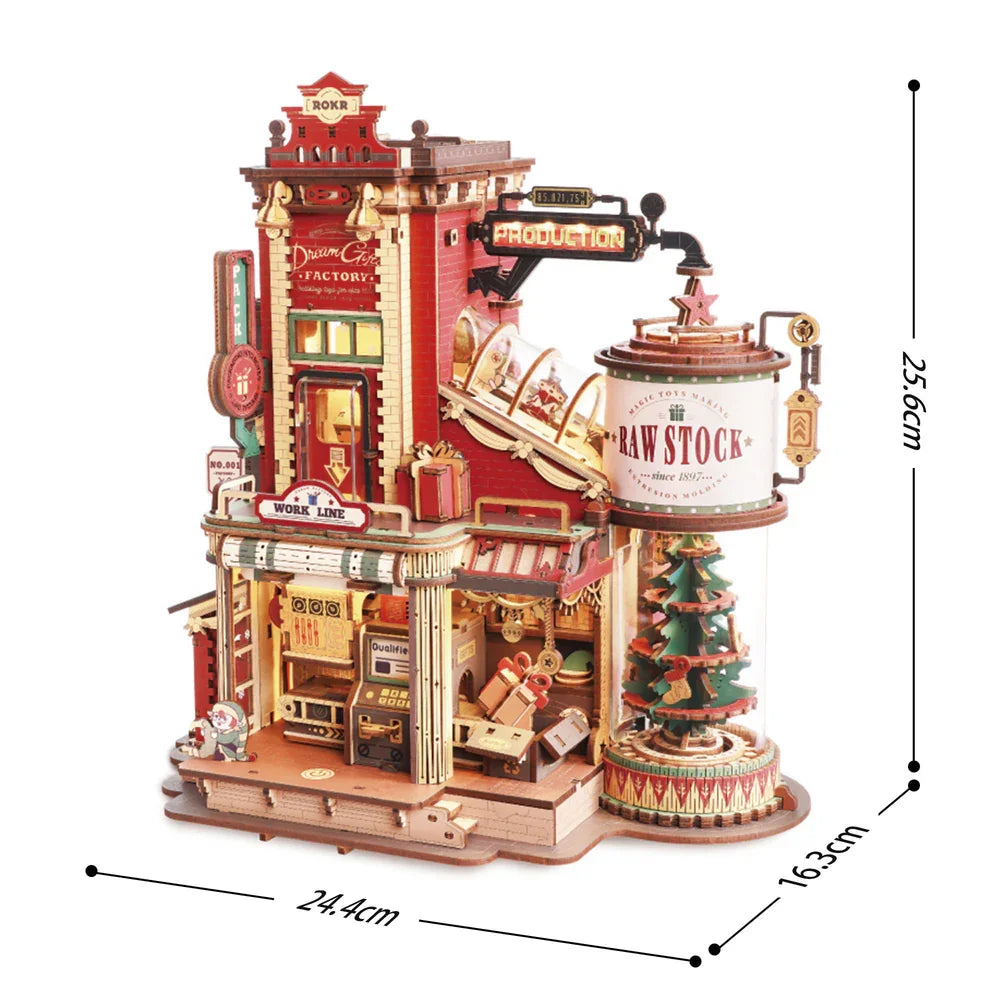 Robotime Wooden Music Box - Enchanting Christmas Gift Puzzle