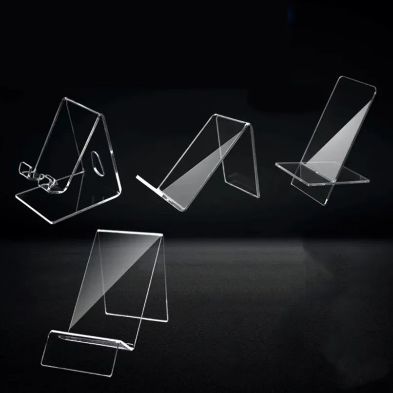 Transparent Acrylic Cell Phone Holder - Universal Desk Stand