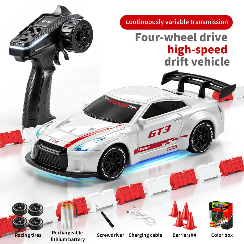4DRC Mini RC Racing Car - 4WD Pocket Drift 1:43 High-Speed Toy