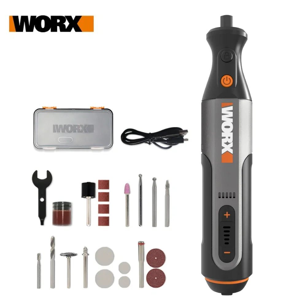 Worx 8V Cordless Rotary Tool - Precision Mini Drill & Engraver