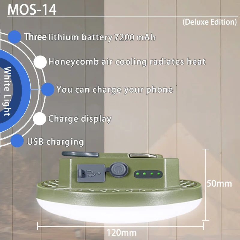 MOSLIGHTING Rechargeable LED Lantern - Ultimate Portable Camping Light