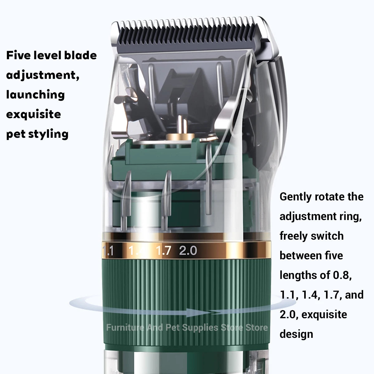 Professional Pet Grooming Clipper - USB Rechargeable & Silent