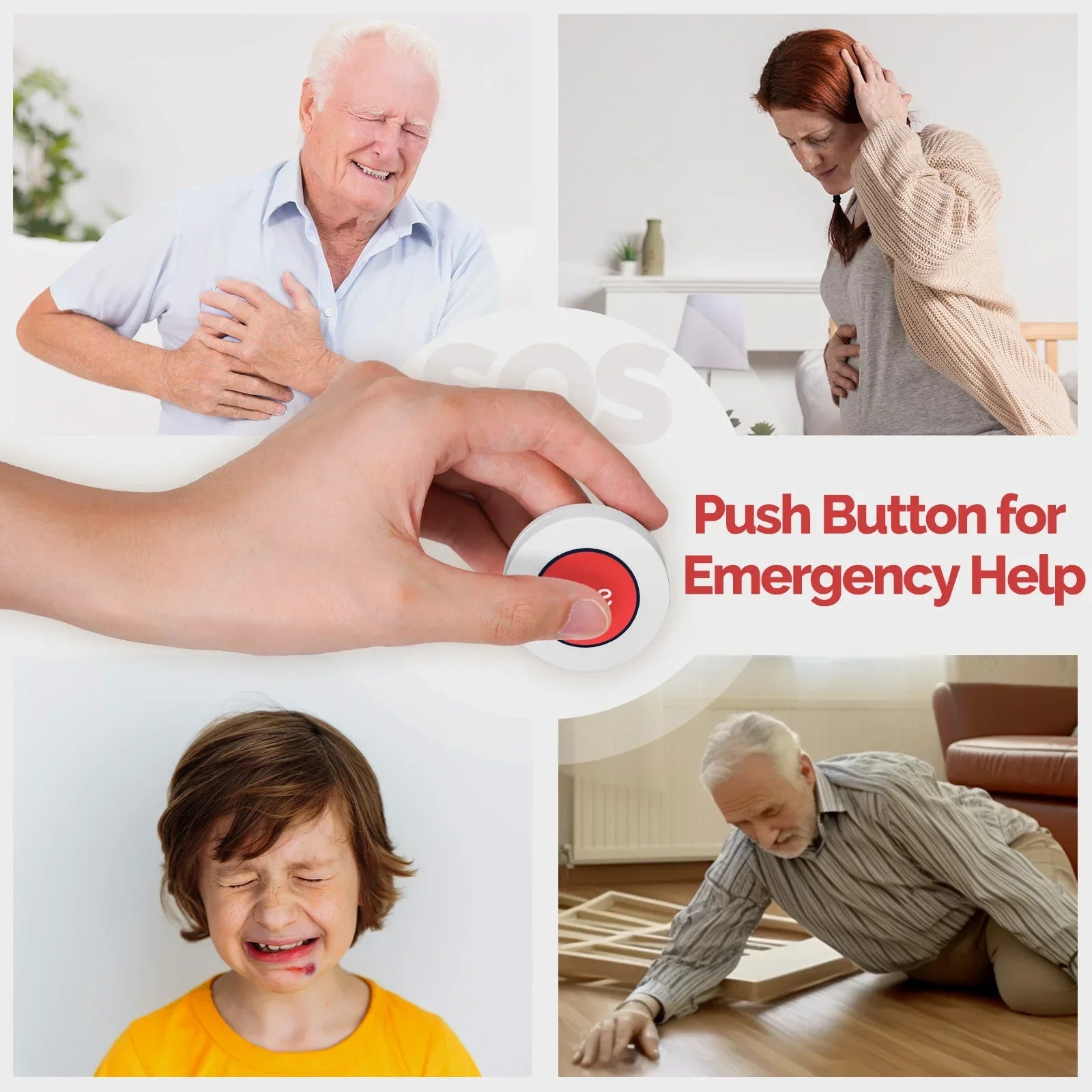 MOES ZigBee SOS Button - One-Click Emergency Alarm for Safety