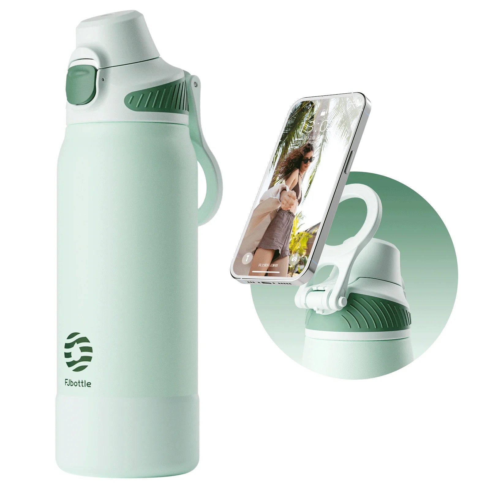 Leakproof Fjbottle Thermal Water Bottle with Magnetic Cap - Portable