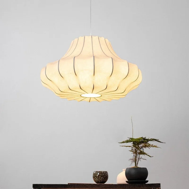 Elegant Silk Pendant Lamp - Italian Design for Any Room