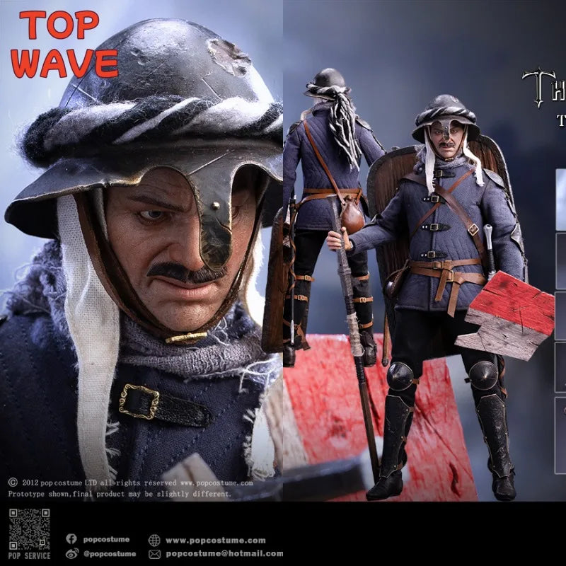 12" Male Soldier Action Figure - Hussite Wars Tabor Faction Set