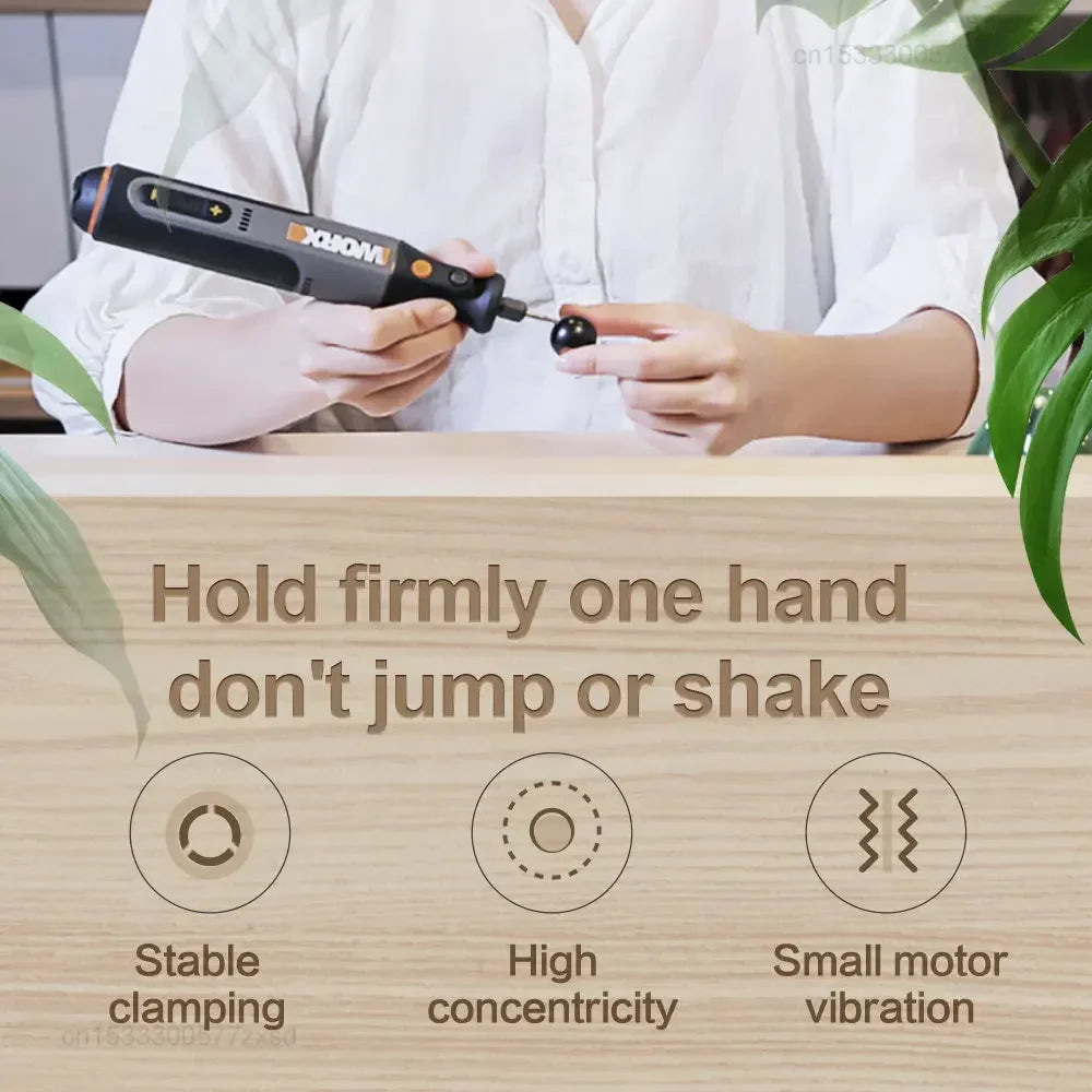 Worx 8V Cordless Rotary Tool - Precision Mini Drill & Engraver