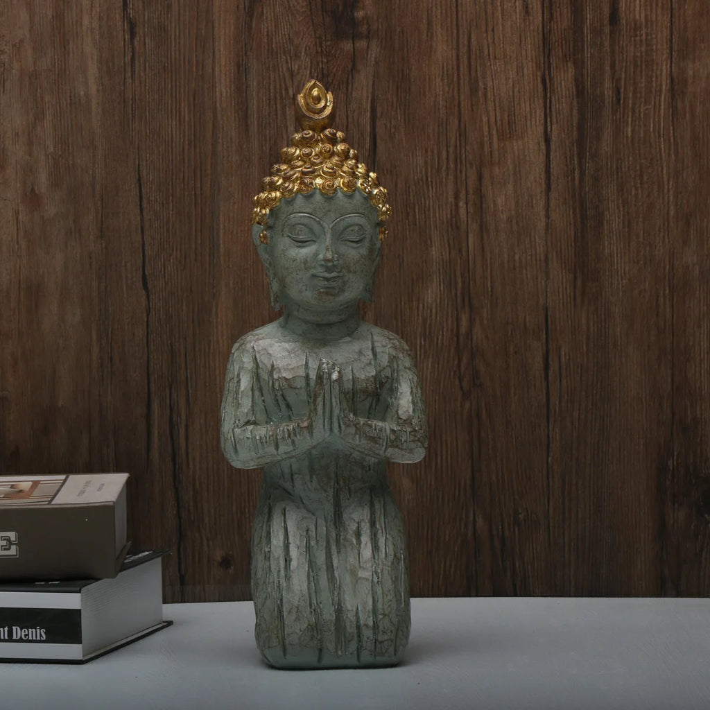 Elegant Zen Buddha Stone Decor for Tranquil Micro Landscapes