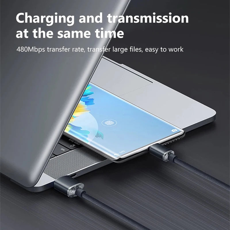120W USB Type-C Fast Charging Cable for Samsung, Xiaomi, & More