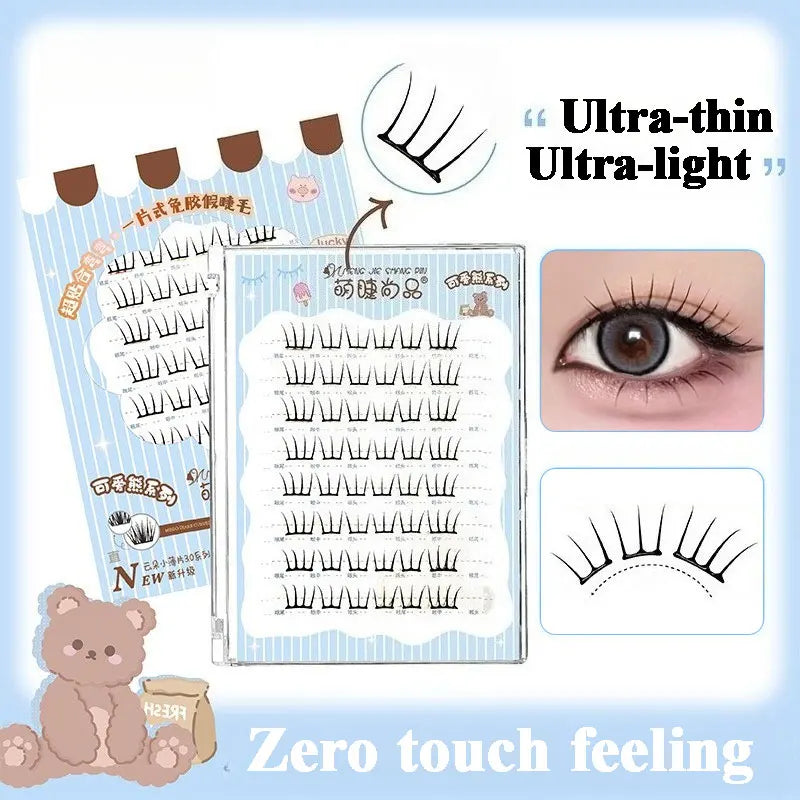 Manga Eyelashes: Ultra-Thin DIY Segmented Lashes Without Glue