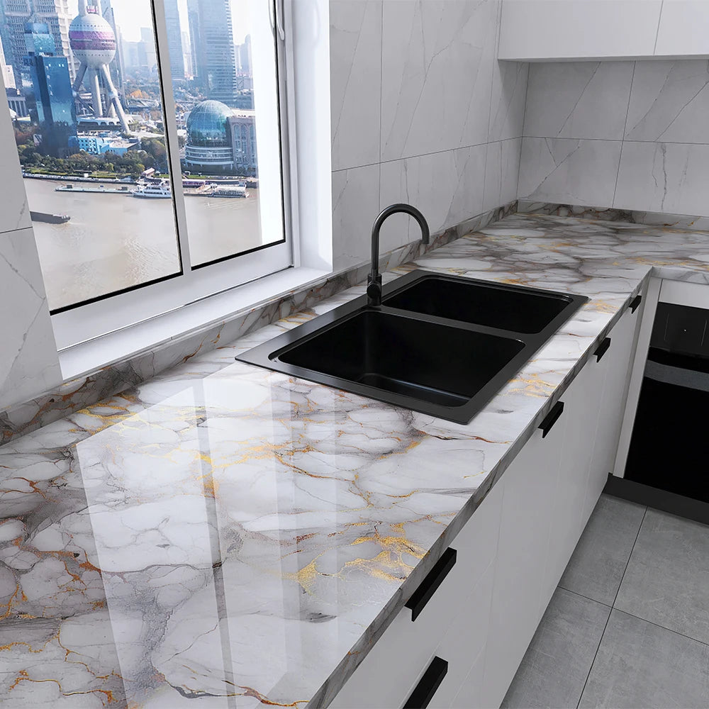 Waterproof Self-Adhesive PVC Wallpaper for Kitchen & Home Decor