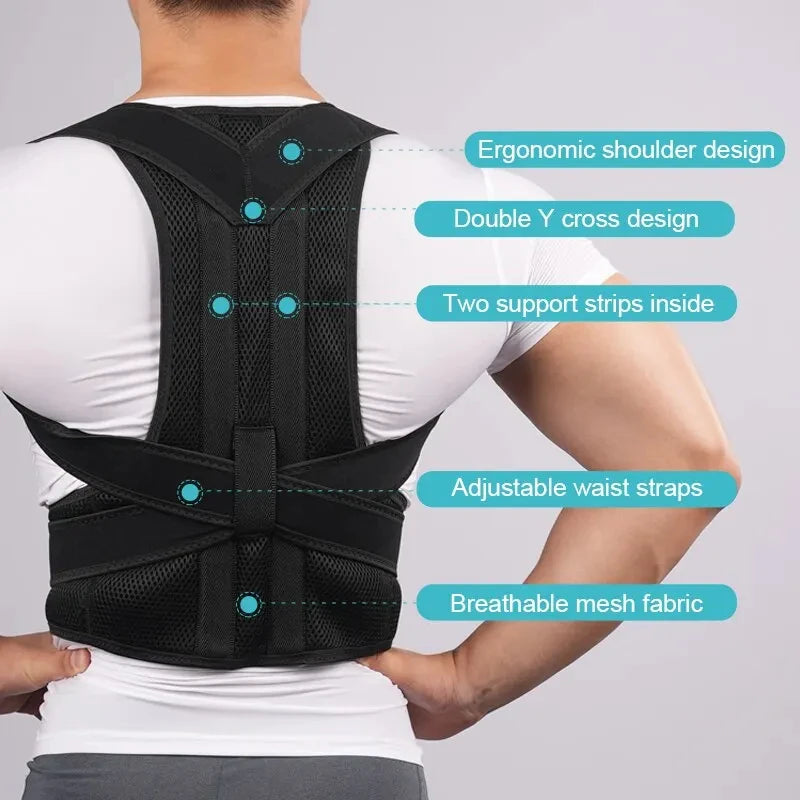 Adjustable Back Posture Corrector for Pain Relief & Improved Spine Health