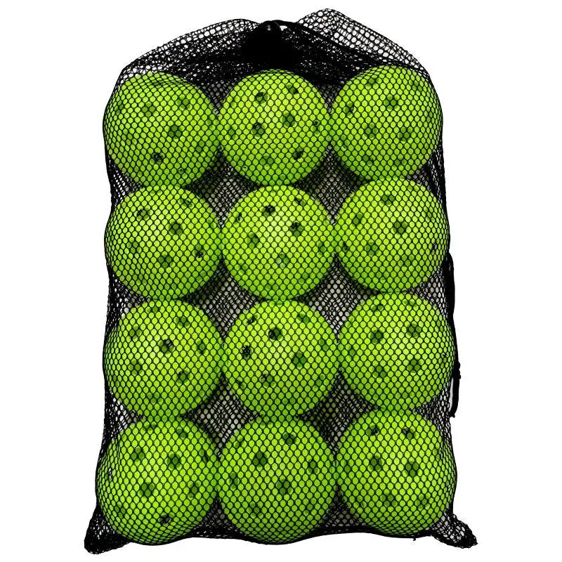 12 Pack Durable 74MM Outdoor Pickleballs - Competition Ready