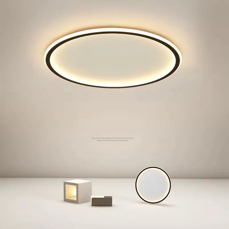 Dimmable Ultra-Thin LED Ceiling Light with Remote Control - Modern Design