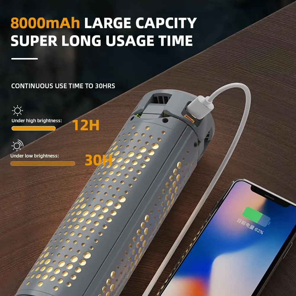 BALDR 8000mAh USB Rechargeable Lantern - Telescopic LED Light