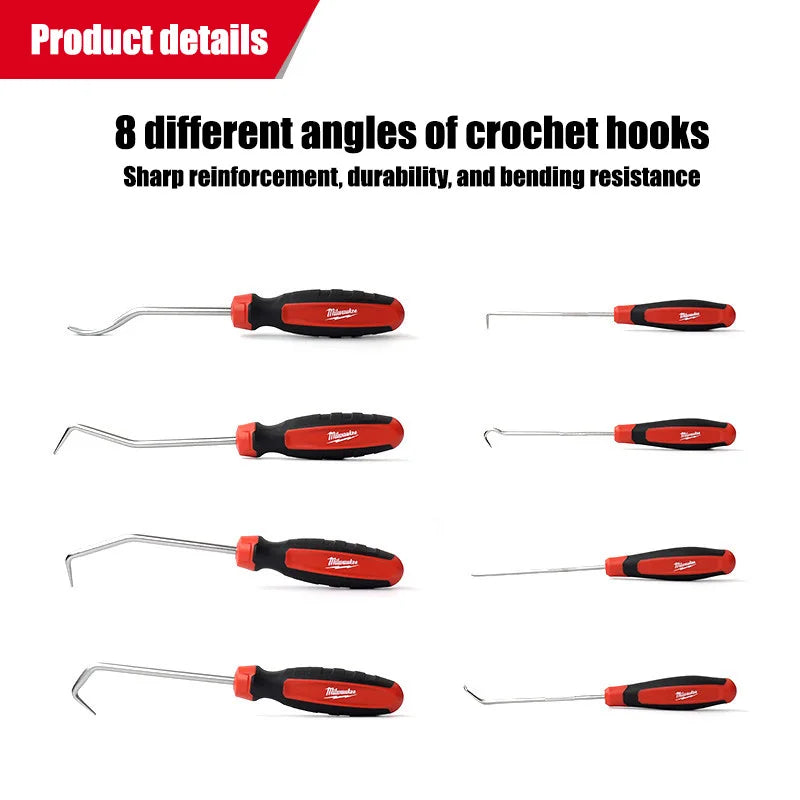 Milwaukee 8-Piece Hook Picking Set - Durable & Ergonomic Tool