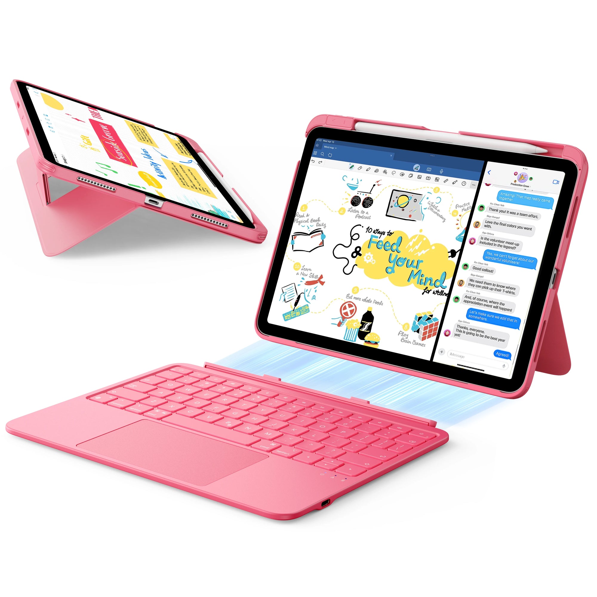 ESR UltraLight iPad Keyboard Case with Magnetic Detachable Design