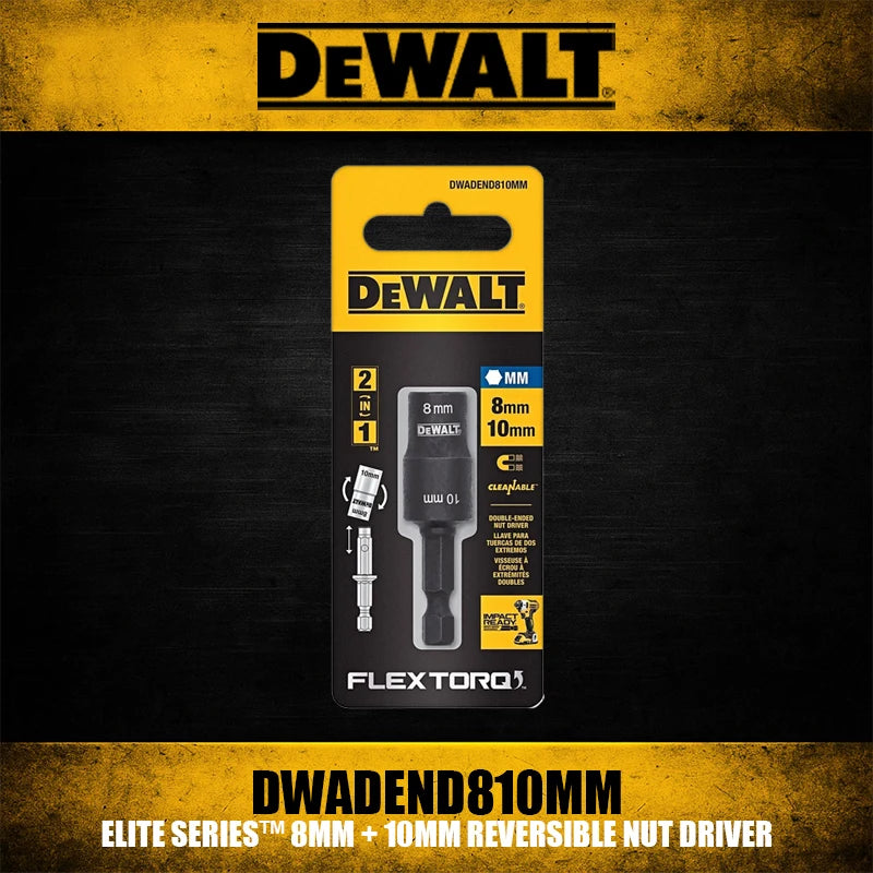 DEWALT ELITE SERIES™ 8mm & 10mm Reversible Nut Driver Set