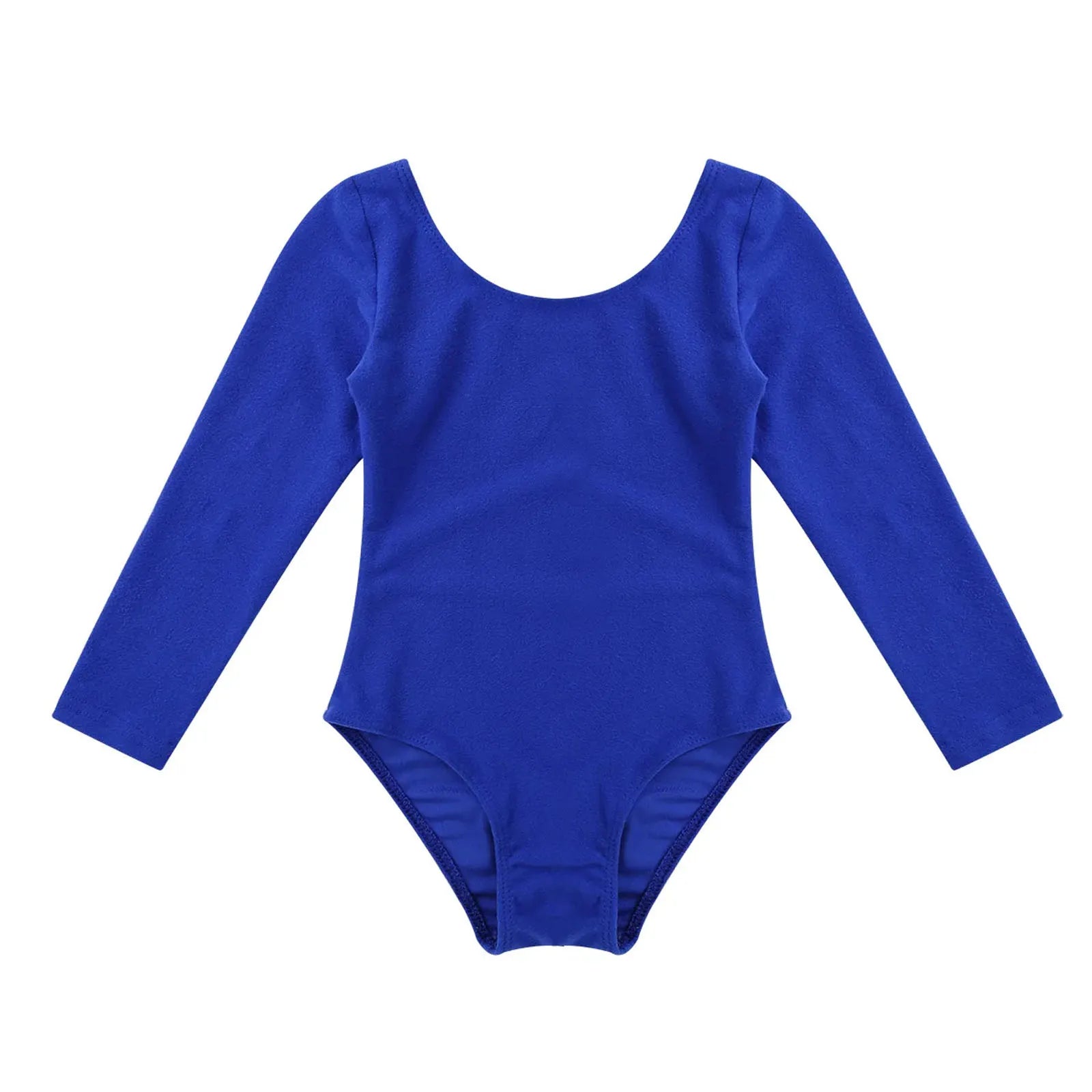 Girls Long Sleeve Ballet Leotard - Soft & Stretchy Dance Costume