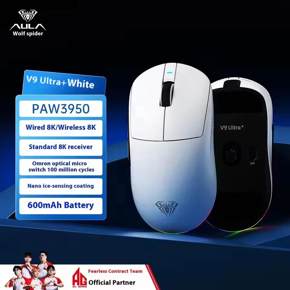 AULA V9 MAX+ Wireless Gaming Mouse - Ultra-Fast, Ergonomic, Versatile