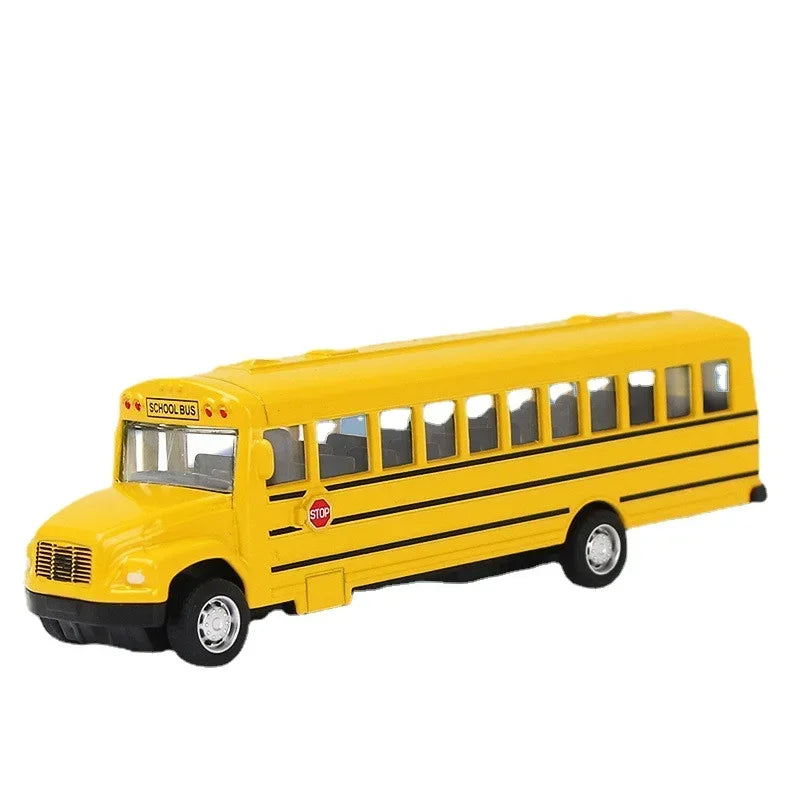 1/64 Diecast City Bus Toy - Pull Back Action Educational Gift