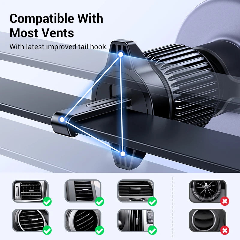 UGREEN Magnetic Car Phone Holder – Safe Mount for iPhone & Samsung